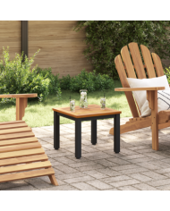 Table d'appoint de jardin 45x45x38 cm en bois d'acacia massif | Mobilier & Déco