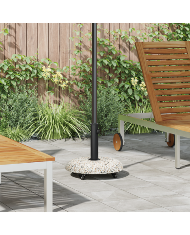 Base de Parasol Roulante Pour Poteaux de 37/42/52/58 mm Multicolore Béton | Mobilier & Déco