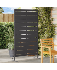 Écran de confidentialité 180 cm en acier noir | Mobilier & Déco