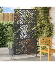 Panneau de clôture en métal Noir Acier traité Grand | Mobilier & Déco