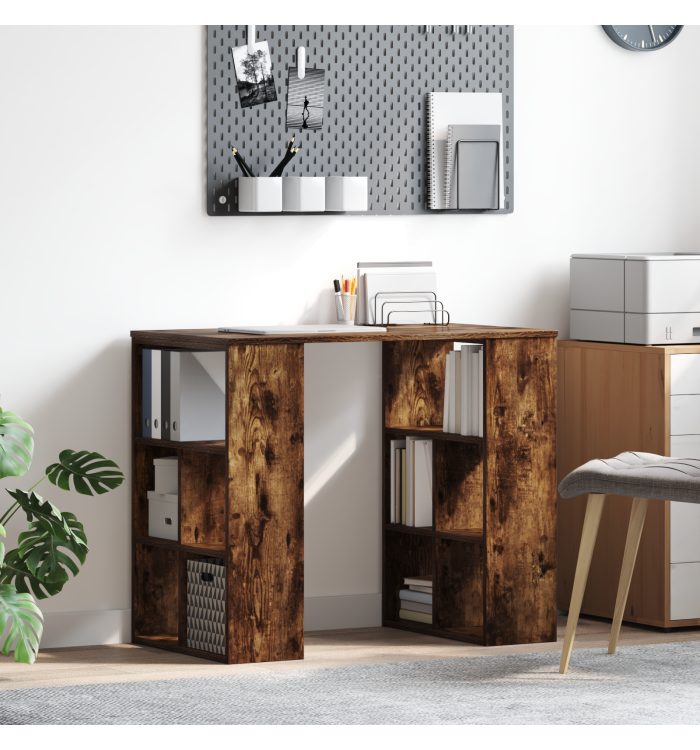 Bureau d'Angle Chêne fumé Bois d'ingénierie Moyen Bureau d'angle | Mobilier & Déco