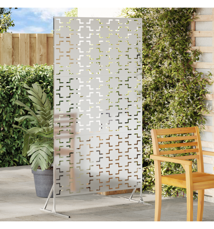 Panneau de clôture en acier galvanisé Acier galvanisé Panneau unique | Mobilier & Déco