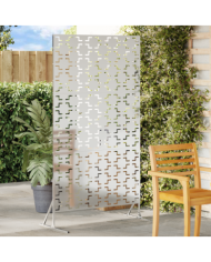 Panneau de clôture en acier galvanisé Acier galvanisé Panneau unique | Mobilier & Déco