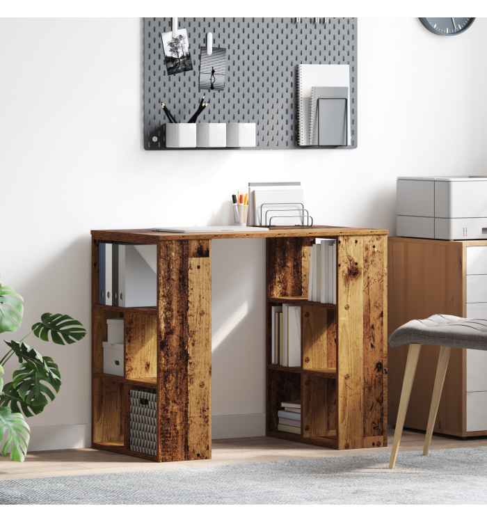 Bureau d'angle Vieux bois Bois massif de récupération Moyen | Mobilier & Déco