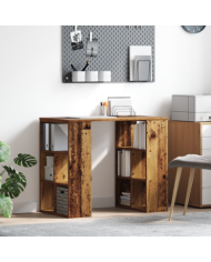 Bureau d'angle Vieux bois Bois massif de récupération Moyen | Mobilier & Déco