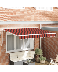 Tissu de remplacement pour auvent pour cadre de 3.5x2 m à rayures multicolores | Mobilier & Déco