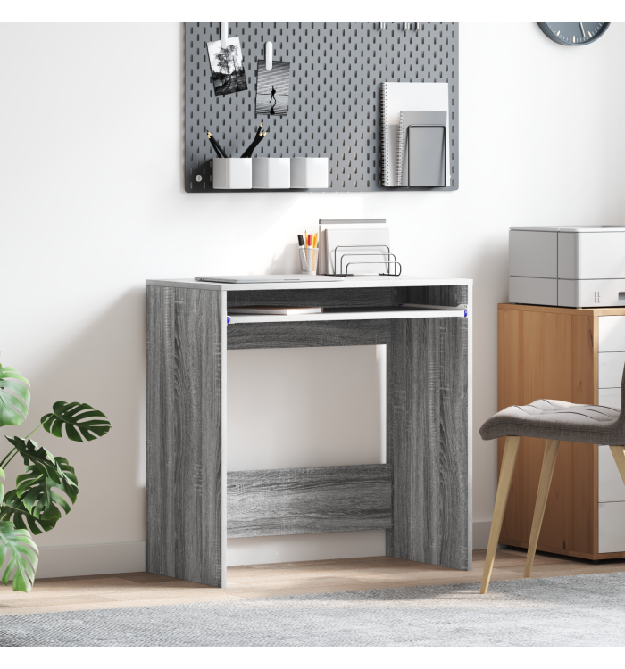Bureau d'ordinateur Gris Sonoma Bois d'ingénierie Compact Simple | Mobilier & Déco