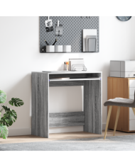 Bureau d'ordinateur Gris Sonoma Bois d'ingénierie Compact Simple | Mobilier & Déco