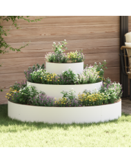 Pot en métal Acier/blanc Acier recouvert de poudre Grand Simple | Mobilier & Déco