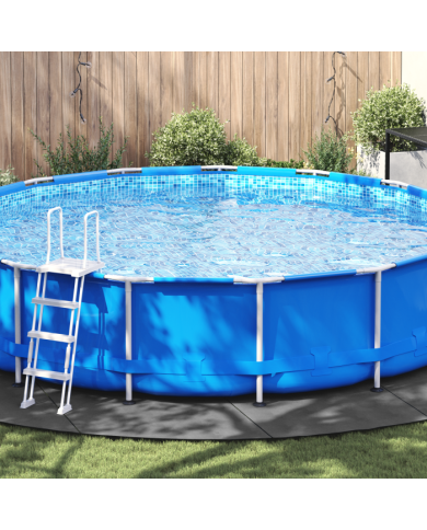Couvre-piscine rond Gris clair Plastique Ø 610 cm Couvre-piscine | Mobilier & Déco