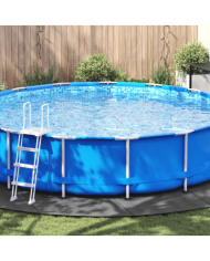 Couvre-piscine rond Gris clair Plastique Ø 610 cm Couvre-piscine | Mobilier & Déco