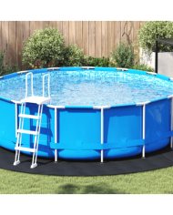 Couvercle de piscine rond Noir Polyéthylène Ø 396 cm Durable | Mobilier & Déco