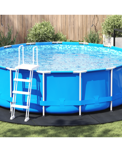 Housse de Piscine Ronde Noir Polyéthylène Ø 458 cm | Mobilier & Déco