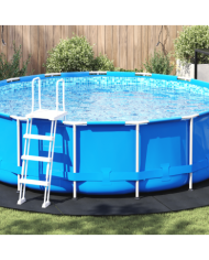 Housse de Piscine Ronde Noir Polyéthylène Ø 458 cm | Mobilier & Déco