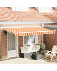Tissu de Remplacement pour Store pour Cadre de 4x2 m Rayures Multicolores | Mobilier & Déco