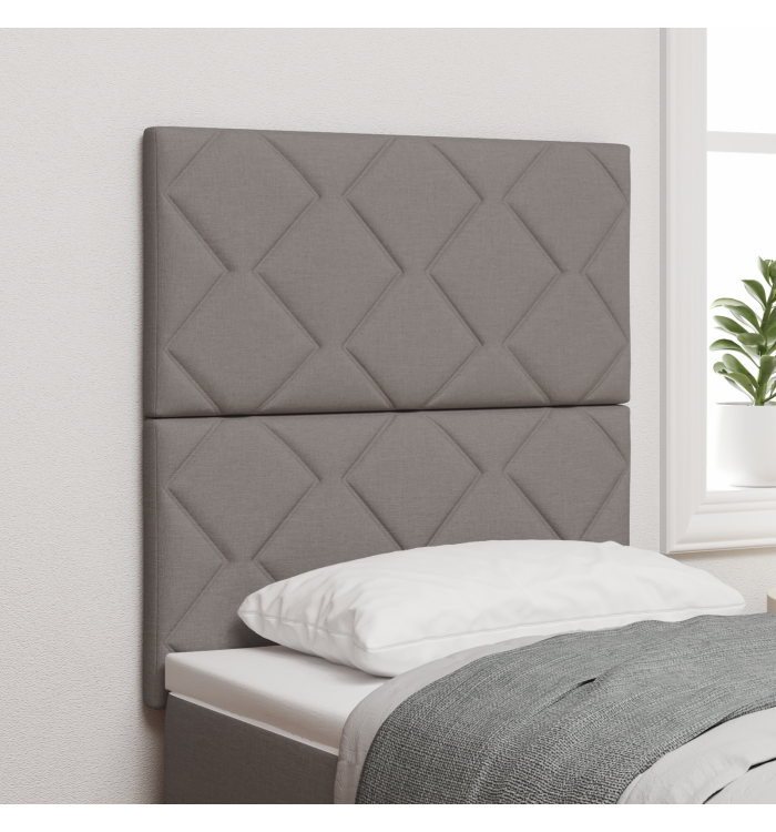 Tête de lit Design à blocs en diamant Taupe 80 cm Tissu, Tête de lit Design à blocs en diamant Taupe 160 cm Tissu | Mobilier &