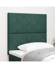 Tête de lit Design Blocs en Diamant Vert Foncé 90 cm Velours, Tête de lit Design Blocs en Diamant Vert Foncé 180 cm Velours | 
