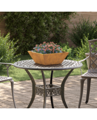 Jardinière en métal Acier weathering 40 x 40 x 15 cm | Mobilier & Déco