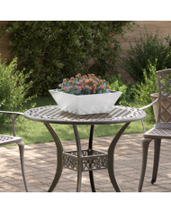 Vasque en Acier Acier galvanisé 40 x 40 x 15 cm Détails décoratifs | Mobilier & Déco