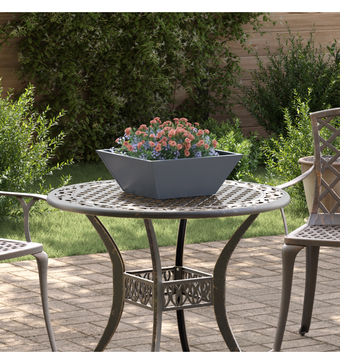 Ensemble de Planteurs en Plastique Anthracite Plastique | Mobilier & Déco
