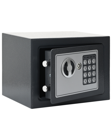 Coffre-fort numérique électronique Gris Foncé 23x17x17 cm Acier | Mobilier & Déco
