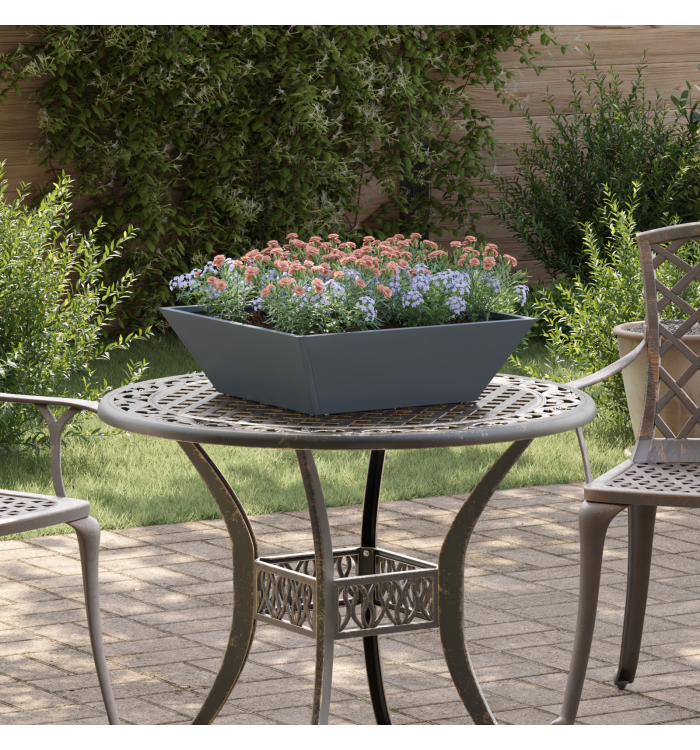 Ensemble de Jardinières en Plastique Anthracite Plastique | Mobilier & Déco