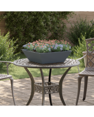 Ensemble de Jardinières en Plastique Anthracite Plastique | Mobilier & Déco