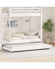 Cadre de lit Blanc Bois de pin massif 90 x 200 cm Durable | Mobilier & Déco