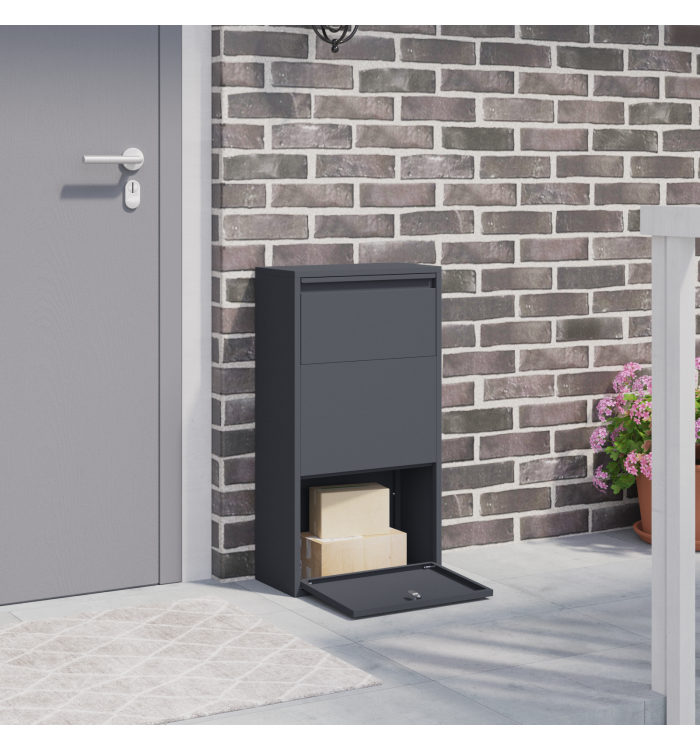Boîte à colis Anthracite 44x22x82 cm Acier | Mobilier & Déco