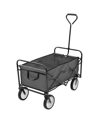 Chariot à main pliable Acier Gris | Mobilier & Déco