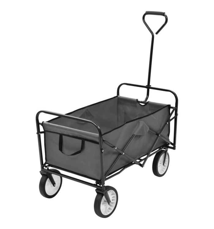 Chariot à main pliable Acier Gris | Mobilier & Déco