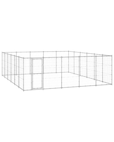 Chenil extérieur Acier galvanisé 36,3 m² | Mobilier & Déco