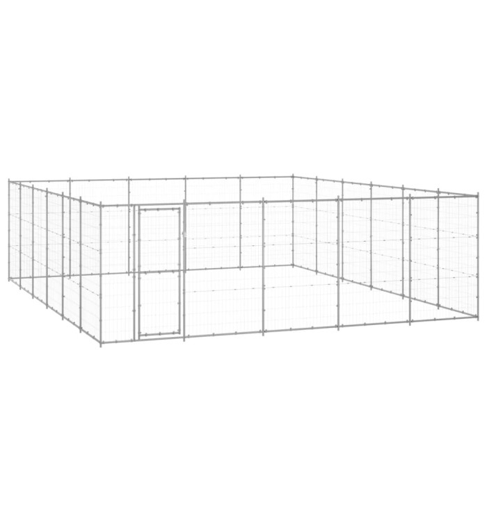Chenil extérieur Acier galvanisé 36,3 m² | Mobilier & Déco
