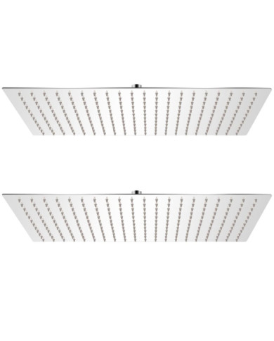 Pomme de douche plongeante 2 pcs Acier inoxydable 30x50 cm | Mobilier & Déco