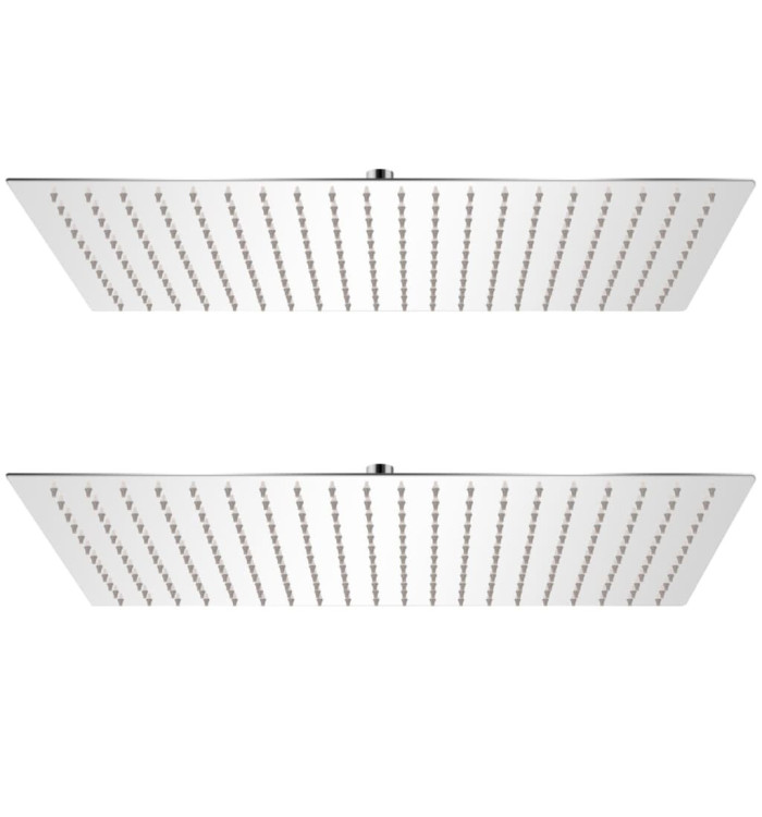 Pomme de douche plongeante 2 pcs Acier inoxydable 30x50 cm | Mobilier & Déco