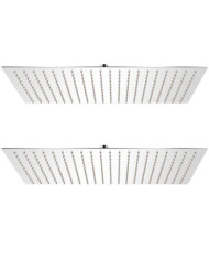 Pomme de douche plongeante 2 pcs Acier inoxydable 30x50 cm | Mobilier & Déco