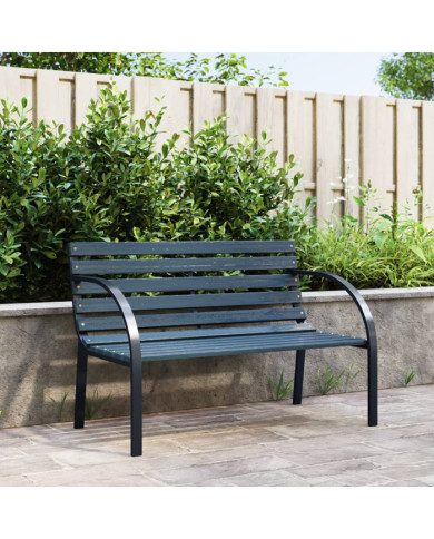 Banc de jardin 120 cm Gris Bois | Mobilier & Déco