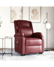 Fauteuil de massage Rouge bordeaux Similicuir | Mobilier & Déco