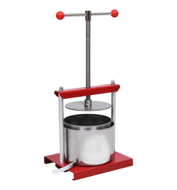 Presse à fruits et à vin Acier inoxydable 6 L | Mobilier & Déco