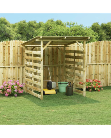 Abri de stockage du bois de chauffage Bois de pin imprégné | Mobilier & Déco