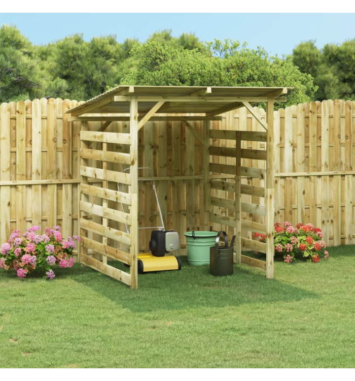 Abri de stockage du bois de chauffage Bois de pin imprégné | Mobilier & Déco