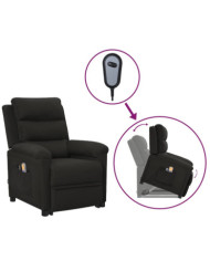 Fauteuil de massage Noir Tissu | Mobilier & Déco