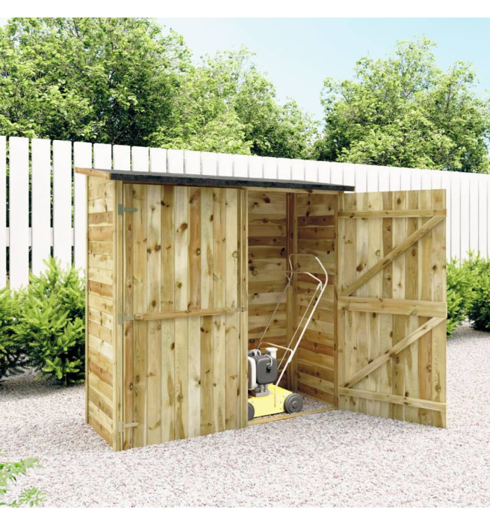 Abri à outils de jardin Pinède imprégnée 182x76x175 cm | Mobilier & Déco