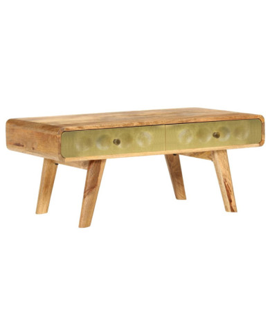 Table basse Bois de manguier massif 90x50x40 cm | Mobilier & Déco