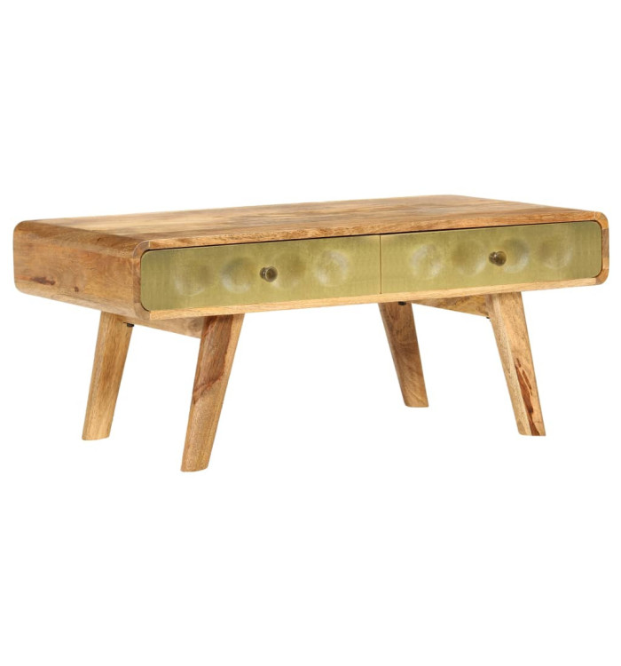 Table basse Bois de manguier massif 90x50x40 cm | Mobilier & Déco