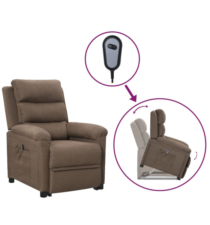 Fauteuil Taupe Tissu | Mobilier & Déco