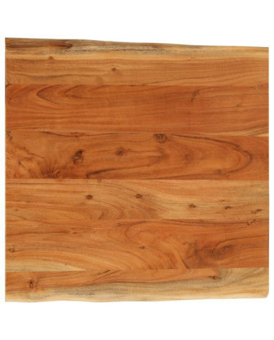 Dessus de bureau 80x80x2,5 cm carré bois massif d'acacia | Mobilier & Déco