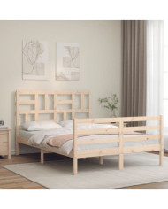 Cadre de lit sans matelas 140x190 cm bois massif | Mobilier & Déco
