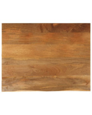 Dessus de table à bord vivant 110x80x3,8cm bois massif manguier | Mobilier & Déco