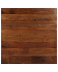 Dessus de table 70x70x2,5 cm carré bois massif de récupération | Mobilier & Déco
